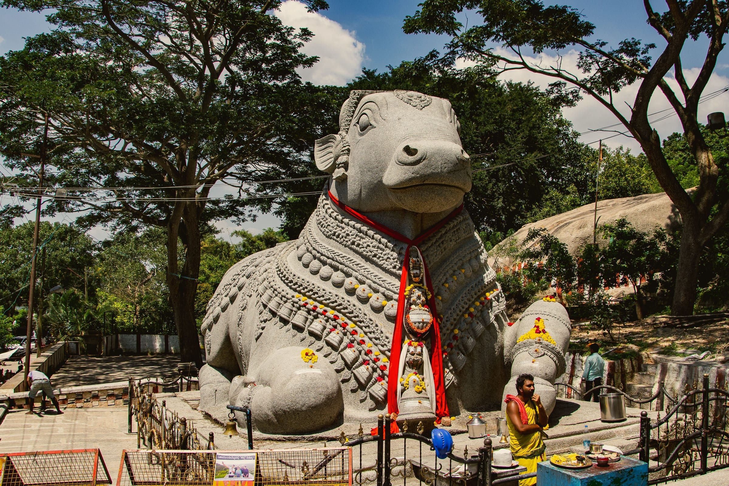 The Nandi statue on Chamundi Hill